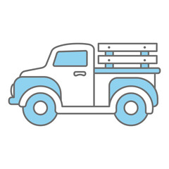 Farm Truck Icon Vector Design Template