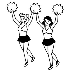 Basketball Coloring Page Colored Illustration