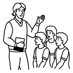 Basketball Coloring Page Colored Illustration