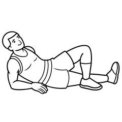 Basketball Coloring Page Colored Illustration