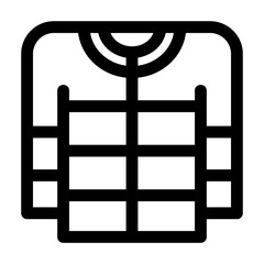 Obraz premium Coat Line Icon Vector