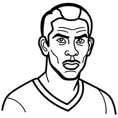 Obraz premium Basketball Coloring Page Colored Illustration