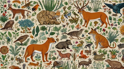Obraz premium pattern with animals