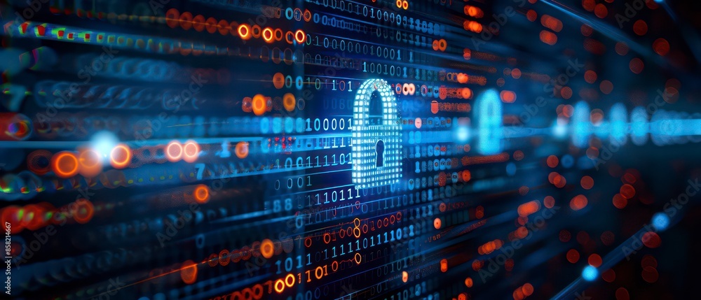 Poster advanced technology, businesses analyze stock data on computer screens, leveraging the internet for 