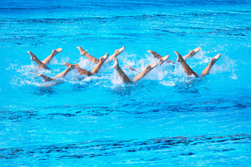 Synchronized or artistic swimming sport