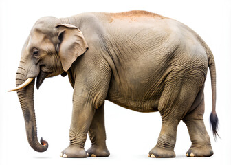 Obraz premium Elephant isolated on white background. clipping path