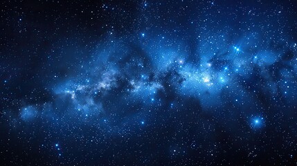 Fototapeta premium Glittering stars adorn a celestial tapestry against the velvety void of space, where nebulae illuminate the darkness with ethereal hues. illustration images