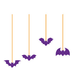 Halloween hanging bats illustration 