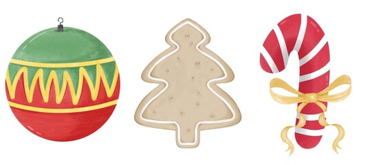 Drawing of a Christmas dream set for a long time