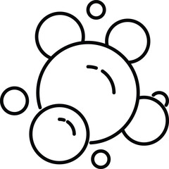 Foam Line Icon for Various Types of Design