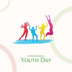 Youth Day, International Youth Day, Celebrating | International Youth Day Poster, Social Media Poster 