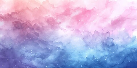 Fototapeta premium Abstract Watercolor Background with Pink and Blue Hues