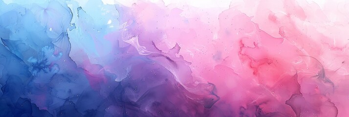 Abstract Swirls of Blue, Purple and Pink