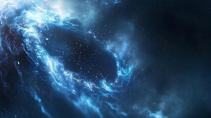 Fototapeta premium Cosmic Energy Explosion of Powerful Celestial Force in Motion