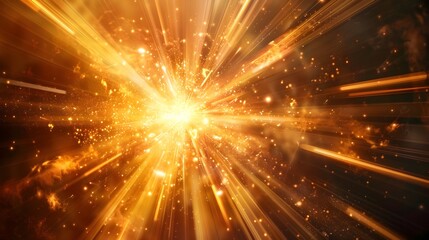 Fototapeta premium Radiant Cosmic Explosion of Brilliant Energy and Light