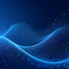 Wave-of-dots-and-weave-lines.-Abstract-blue-background-for-design-on-the-topic-of-cyberspace-Background-4