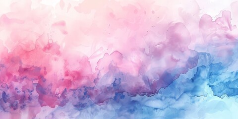 Fototapeta premium Abstract Watercolor Background with Pink, Purple and Blue Hues