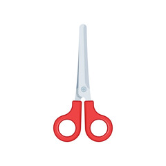 Scissor icon in flat style. Cutting hair equipment vector illustration on isolated background. Hairdressing sign business concept.
