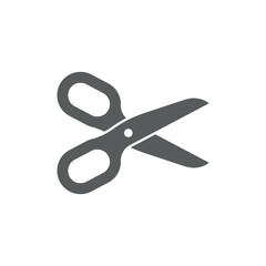 Scissor icon in flat style. Cutting hair equipment vector illustration on isolated background. Hairdressing sign business concept.