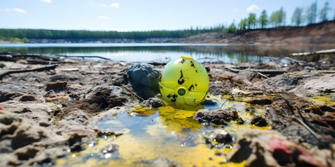 Concept of uranium mining environmental risks and reclamation strategies at Tlings Pond. Concept Uranium Mining, Environmental Risks, Reclamation Strategies, Tlings Pond