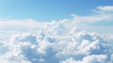 A close-up of clouds as a symbol of hope and inspiration, reaching for the heavens.