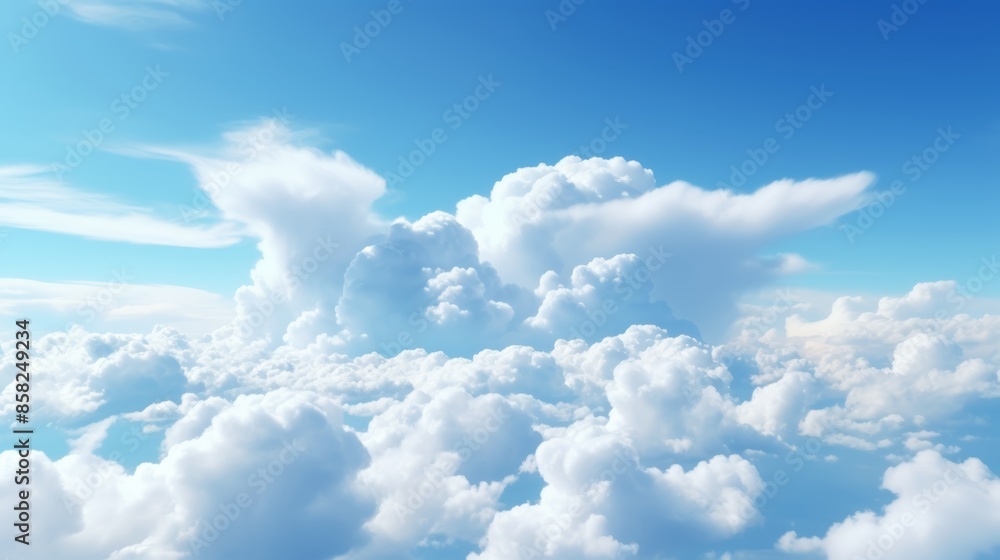 Poster A close-up of clouds captured in a time-lapse video, highlighting their dynamic movement.