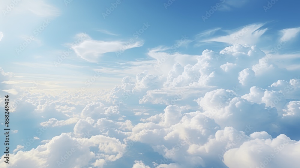 Poster A close-up of clouds captured in a time-lapse video, highlighting their dynamic movement.