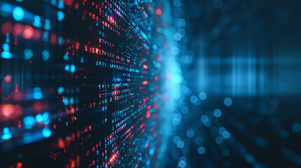 Abstract digital data background. Can be used in the description of network abilities, technological processes, digital storages, science, education, etc