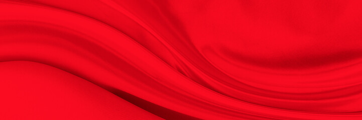 Black red satin dark fabric texture luxurious shiny that is abstract silk cloth background with patterns soft waves blur beautiful.