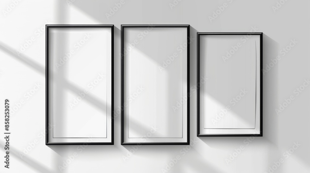 Poster the image borders with 3d shadows have realistic drop shadow modern effects.