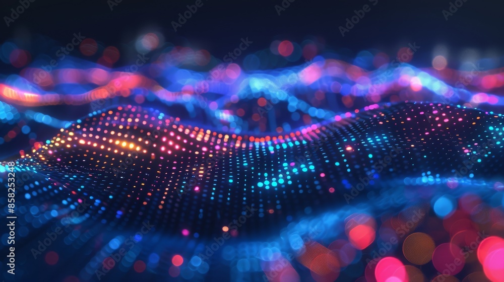 Poster flow of big data over blockchain. connectivity between networks. concepts including artificial intel