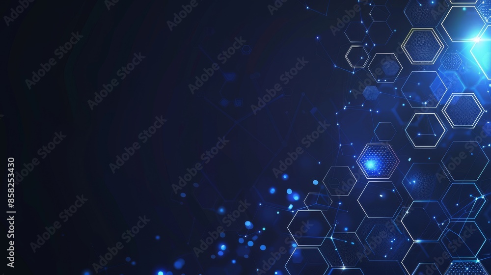 Poster polygonal geometric design abstract modern background for science concepts