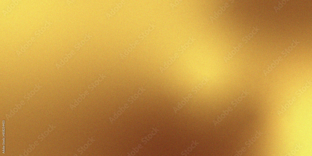 Poster vintage light gold and brown color abstract grainy soft noise effect pattern gradient background. vi