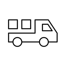 truck delivery icon vector design element 