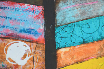 Abstract Paint Colors Wood Southwest Pastel