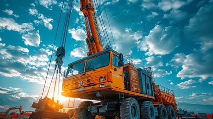 The precision involved in loading construction materials onto cranes, ensuring smooth operations on the job site.