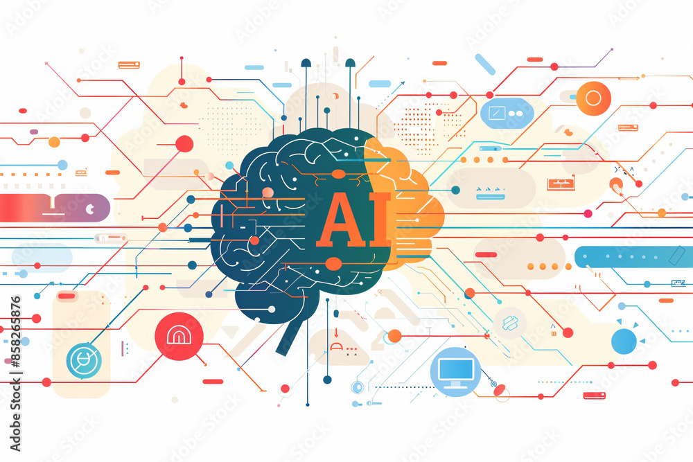 Aufkleber illustration of the concept 