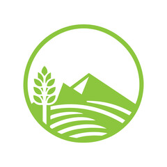 Fototapeta premium Agriculture icon logo