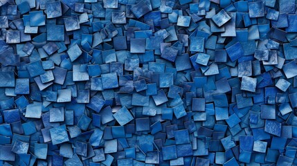 Blue and grey glossy squares abstract tech banner design. 