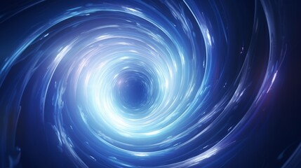 A wormhole, a theoretical tunnel connecting two different points in spacetime, depicted as a swirling vortex of light and energy.