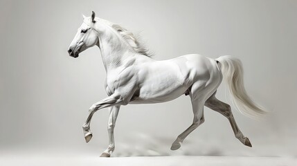 Fototapeta premium Random white horse topper mark. random. aestetic. 