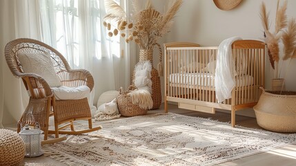 Setting up nursery room: baby crib assembly, nursery decor, infant room setup, cozy ambiance