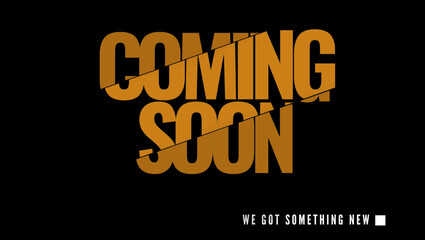 Coming soon poster banner for shop brand opening or a business