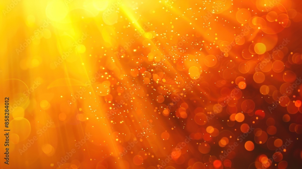 Aufkleber a yellow background with many small circles. generate ai image
