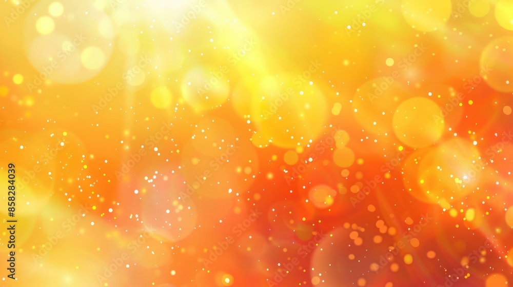 Poster a yellow background with many small circles. generate ai image