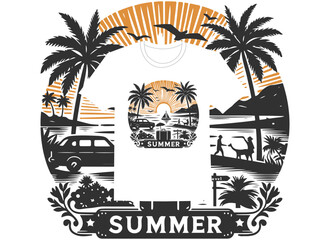 unique summer t-shirt design