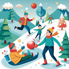 Snowball fight