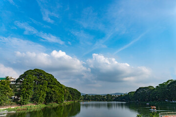 Digholipukhuri of Guwahati with paddling boats on it-camera used Sony Alpha 6400