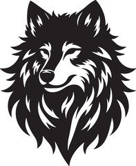 wolf head silhouette