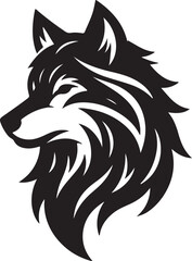 wolf head silhouette